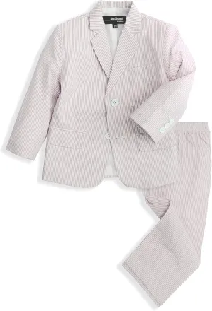 Gino Giovanni Boys Seersucker 2 Button Suit Set