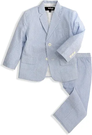 Gino Giovanni Boys Seersucker 2 Button Suit Set