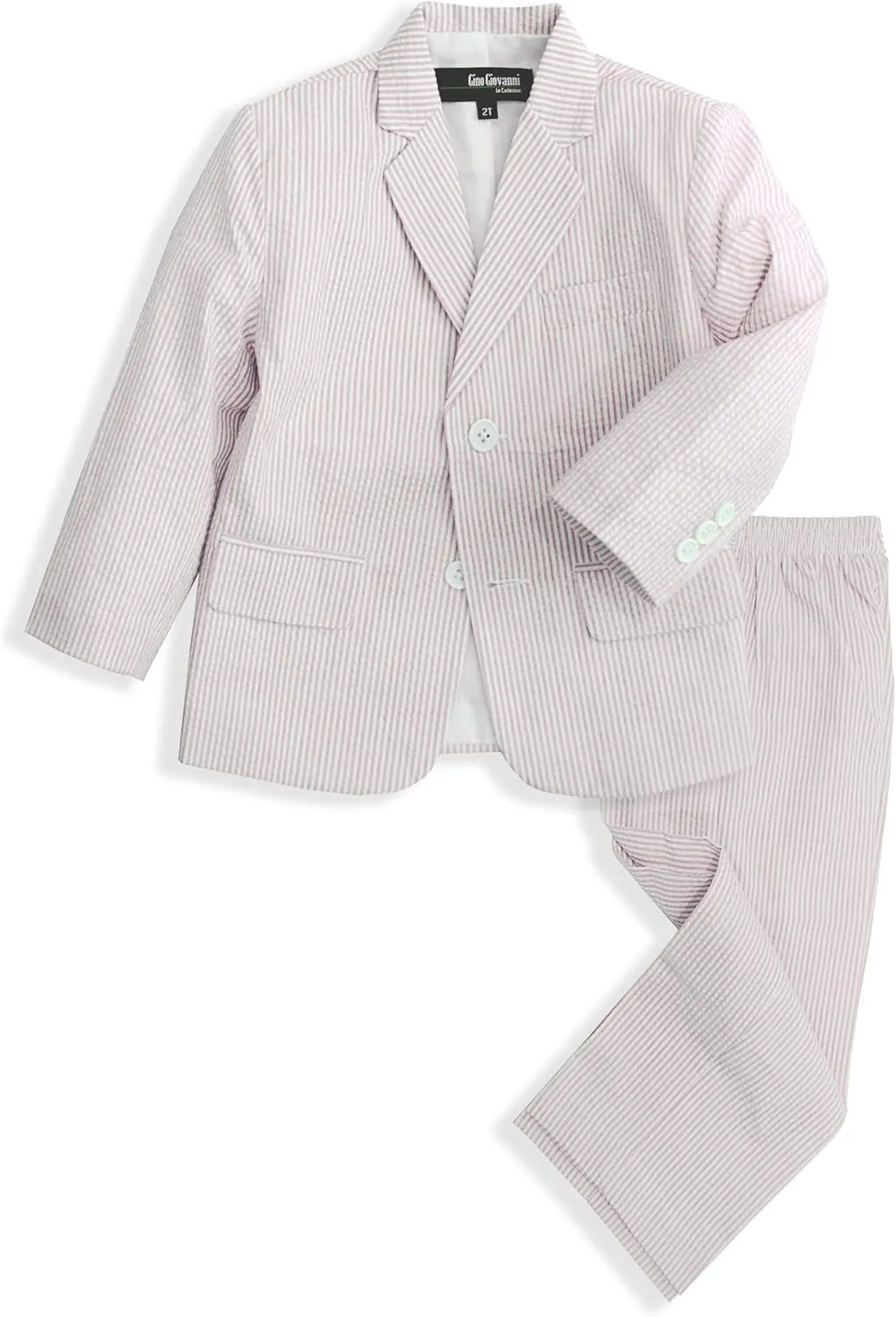 Gino Giovanni Boys Seersucker 2 Button Suit Set