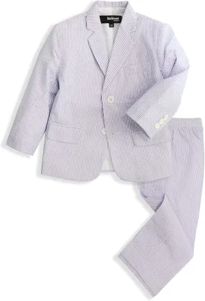 Gino Giovanni Boys Seersucker 2 Button Suit Set