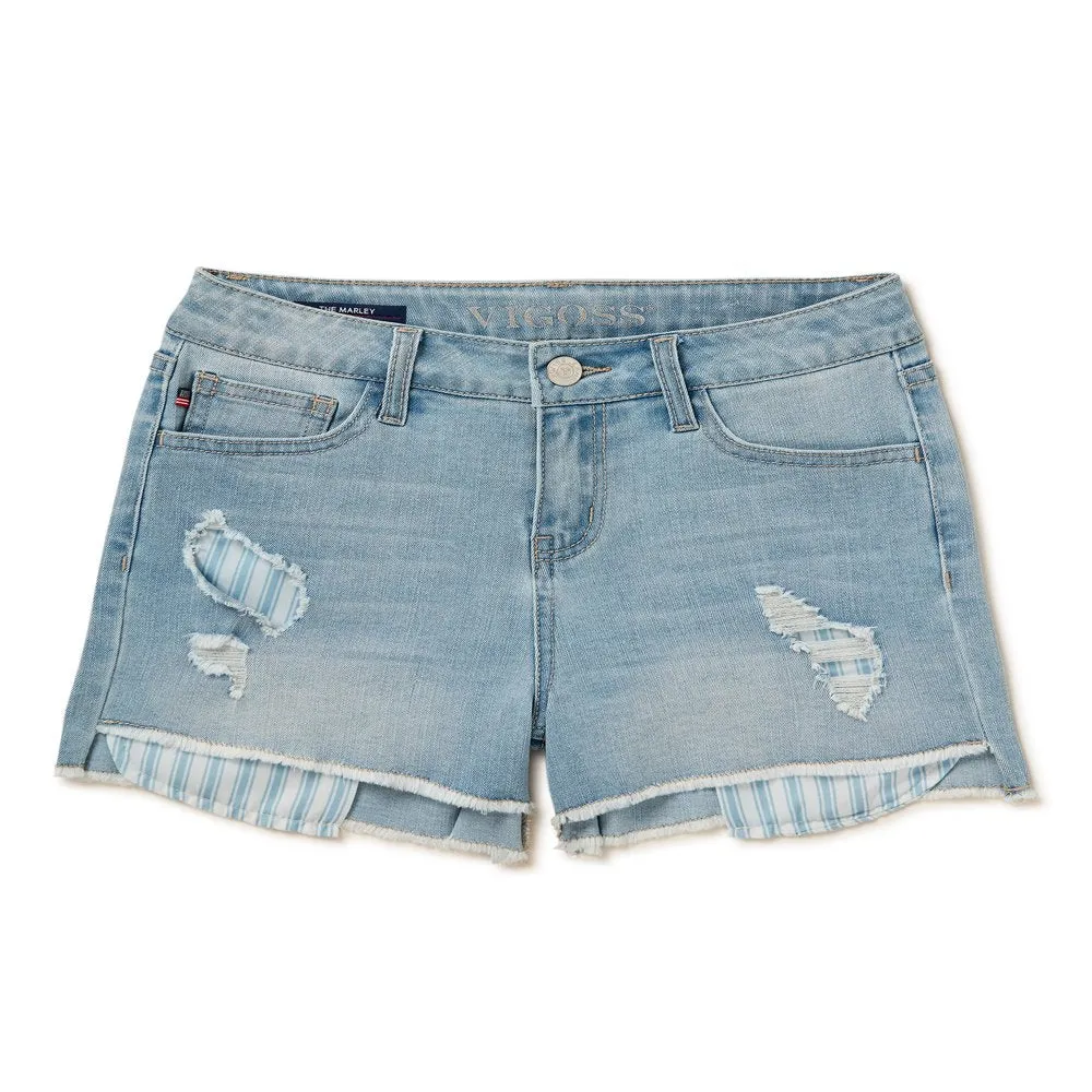Girls Mom Fit Denim Shorts, Sizes 7-14