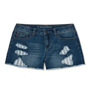 Girls Mom Fit Denim Shorts, Sizes 7-14