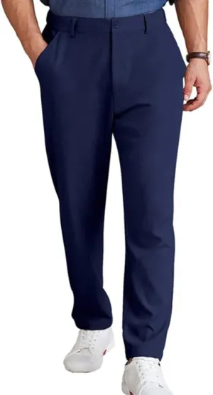 Golf Joggers for Men Lightweight Stretch Slim Fit Dress Pants Business Casual Work Golf Pants with Pockets