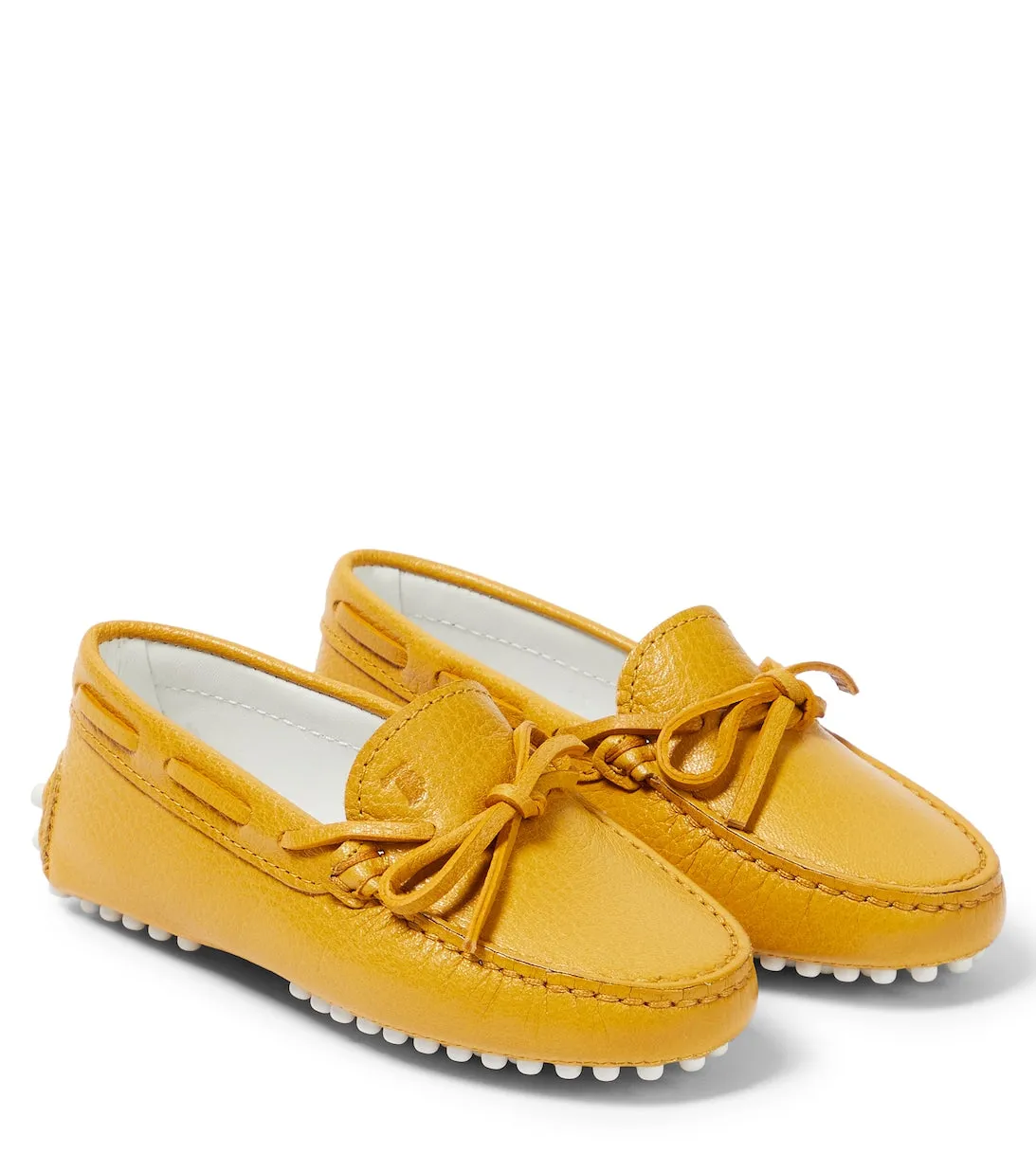 Gommino moccasins in Tods leather, yellow