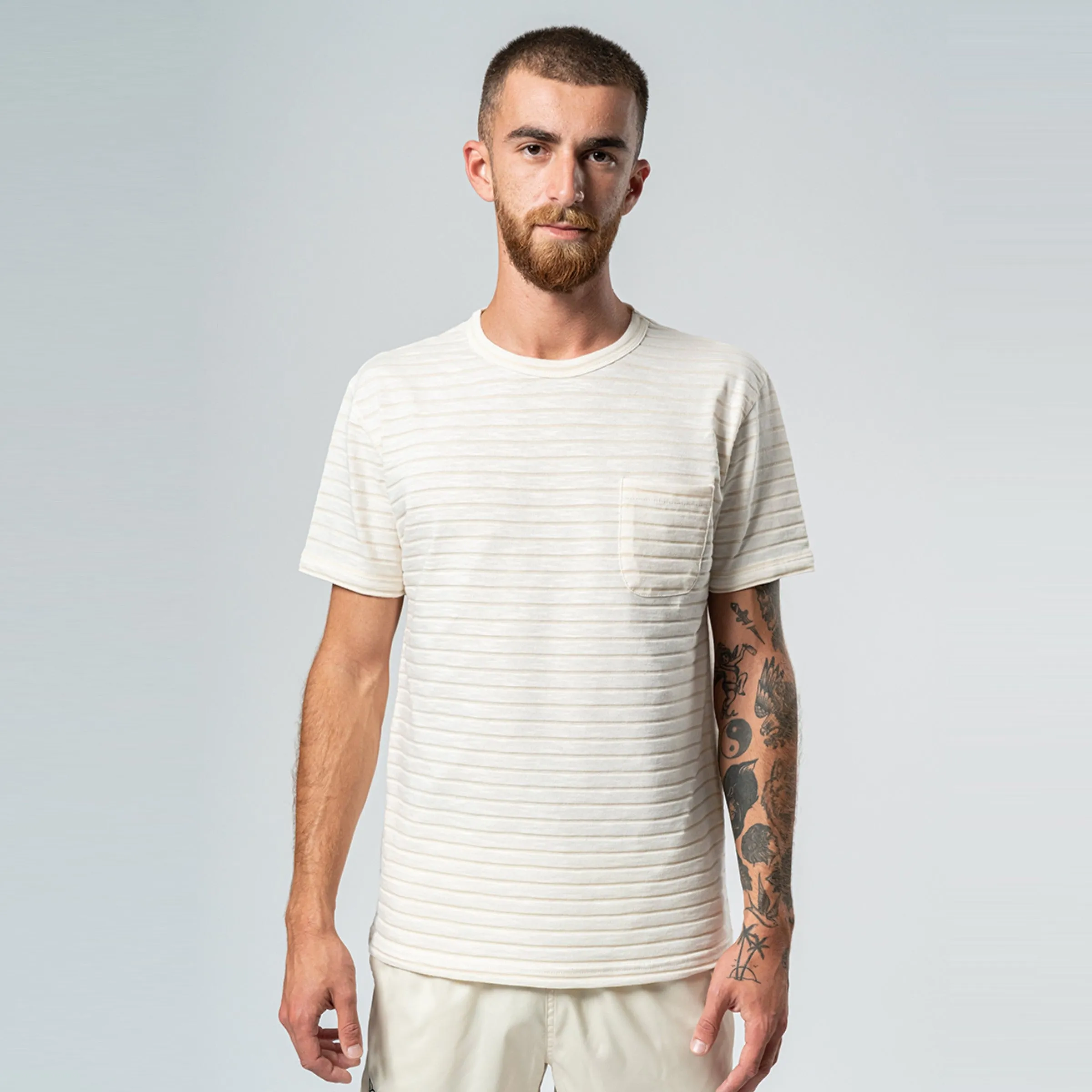 Guerreiro Striped T-Shirt (Pastel Rose Stripes)