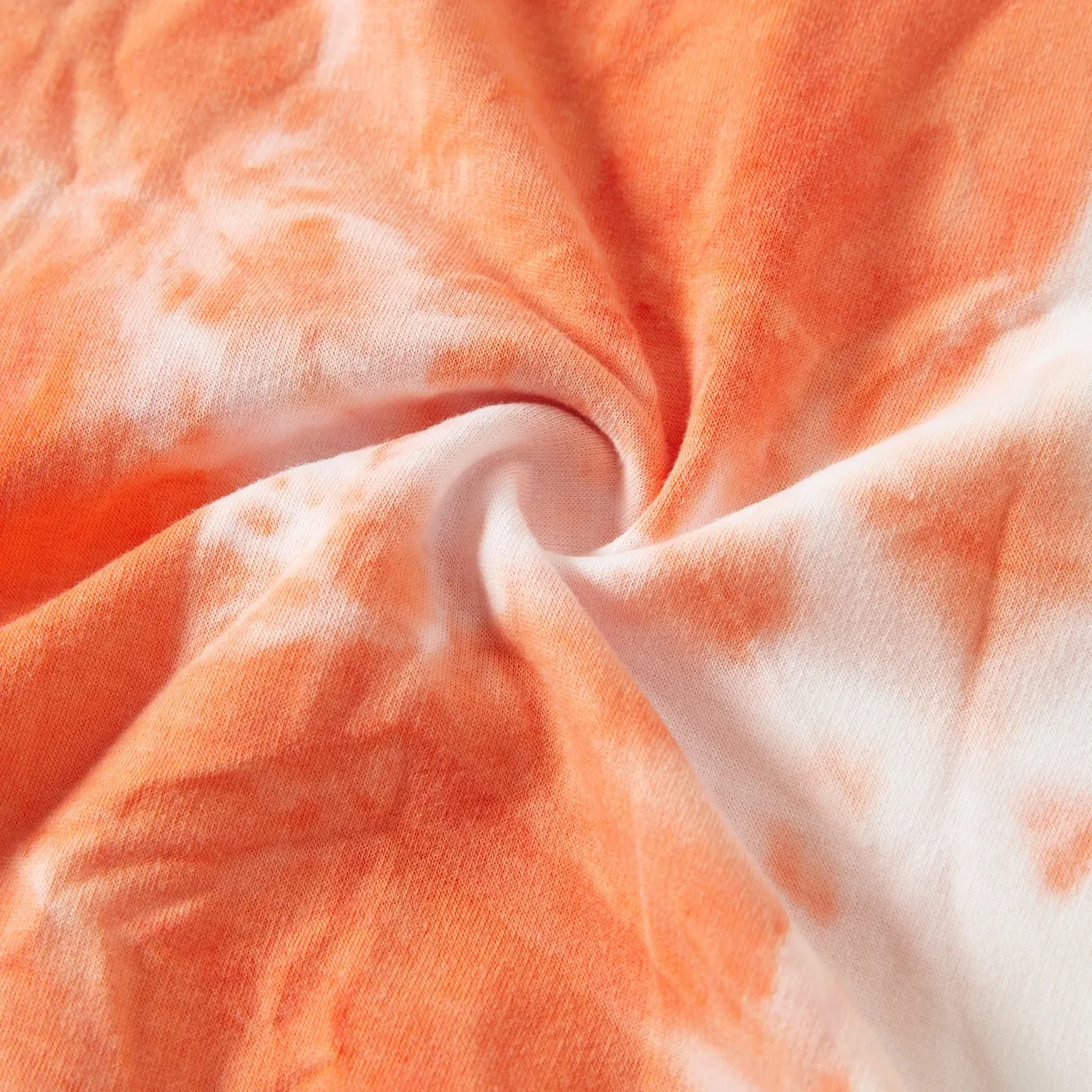Halloween Family Matching Pumpkin Print Long-sleeve Tie-dyed Sweatshirts