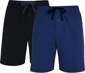 Hanes Mens 2 Pack Cotton Sleep Short, 7.5" Inseam, Comfortable and Breathable, Assorted Colors