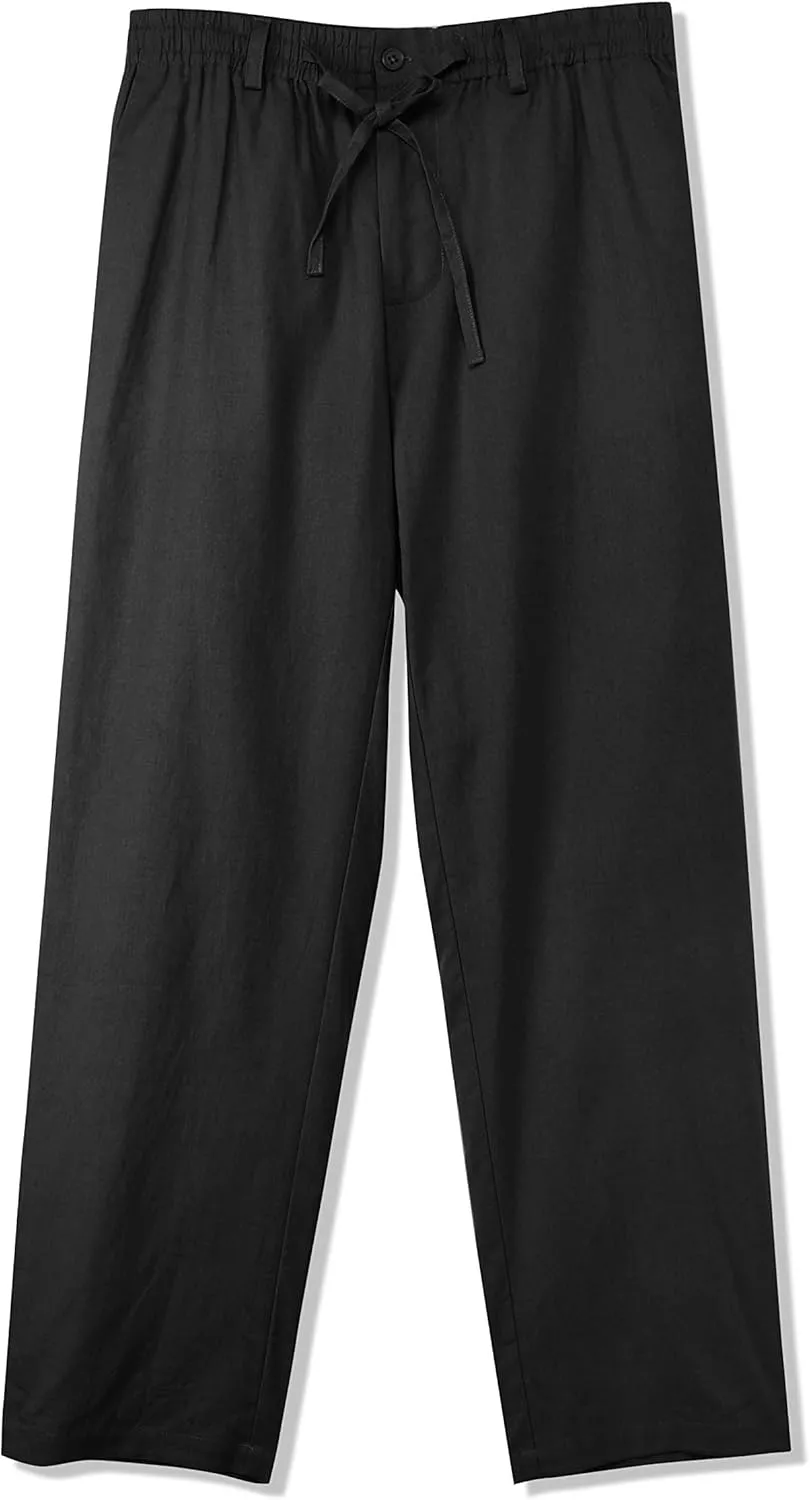 Hat and Beyond Womens Casual Classic-Fit Beach Trousers Linen Pants