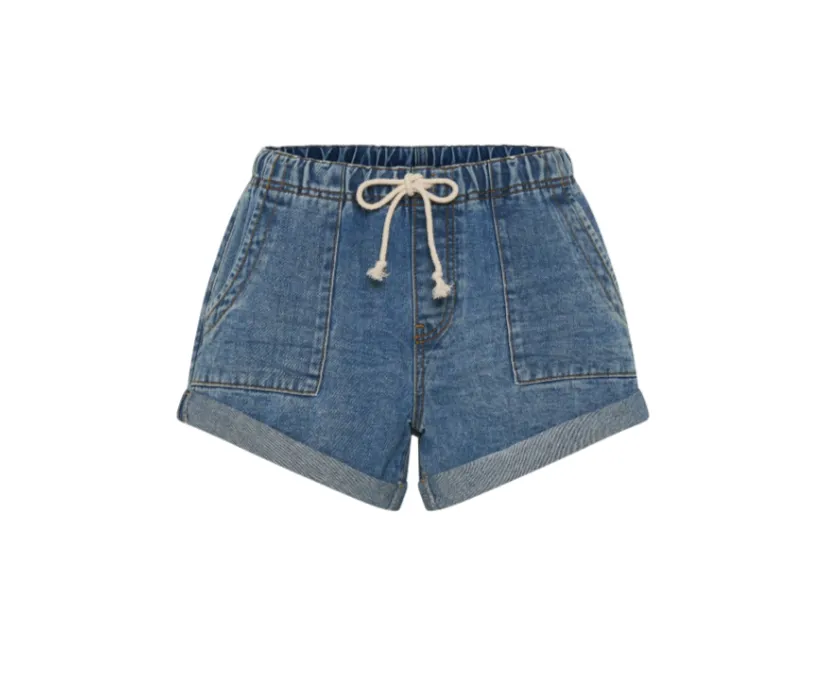 Hollywood Shabby Bandit Drawstring Boyfriend Short