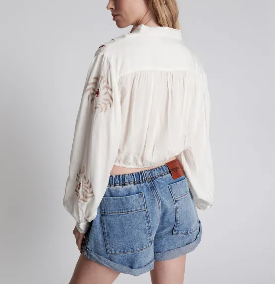 Hollywood Shabby Bandit Drawstring Boyfriend Short