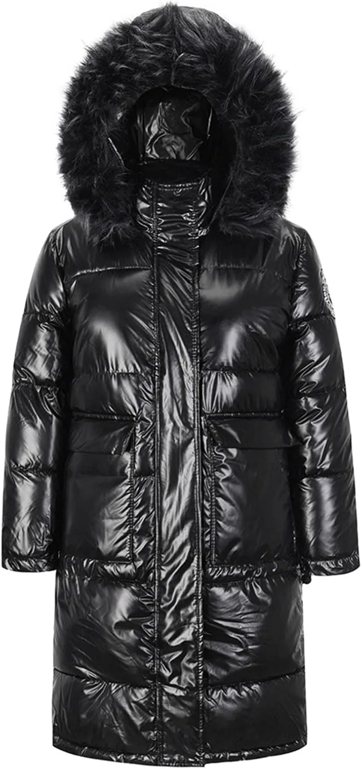 Hooded Cotton-padded Women Pocket Jackets Outerwear Fashion Long Coats Women's Coat Zip Hoodies for Women