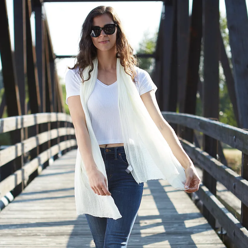 Insect Shield Scarf in Ivory