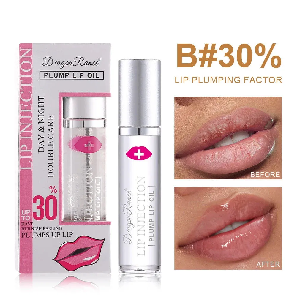 Instant Lip Enhancer Plumper Oil: Extreme Volumizing Lip Gloss Serum for Nourishment, Anti-Wrinkle Moisturization, and Sexy Lip Care Cosmetics