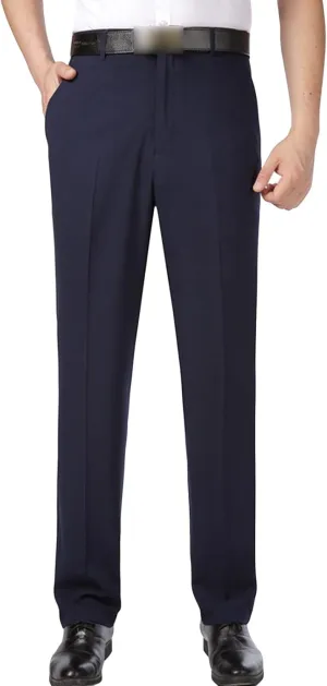 JEShifangjiusu Men's Classic-Fit Wrinkle-Resistant Chino Pant Flex Flat Front Straight Fit Pant Double Pleated Dress Pants