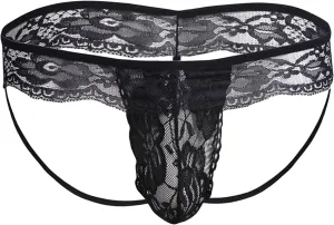 JEShifangjiusu Men's Sexy Low Rise Briefs Breathable Comfortable Mesh Underwear Athletic Supporters G-Strings Thongs