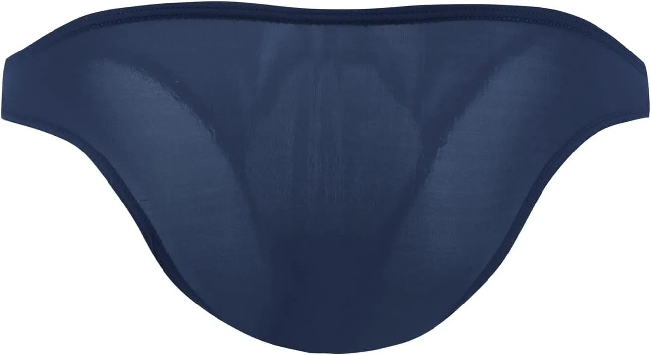 JEsilunmaMY Mens Low Rise Panties Ice Silk Bulge Pouch Bikini Briefs Underwear Soft Comfortable Breathable Swim Underpants