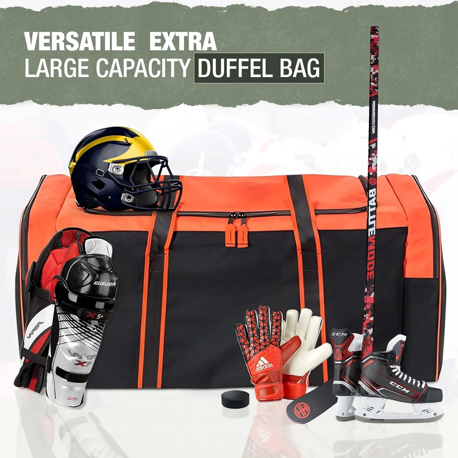 Jetstream Heavy Duty Multi Pocket Durable Sports Gym Equipment Travel Duffel Bag