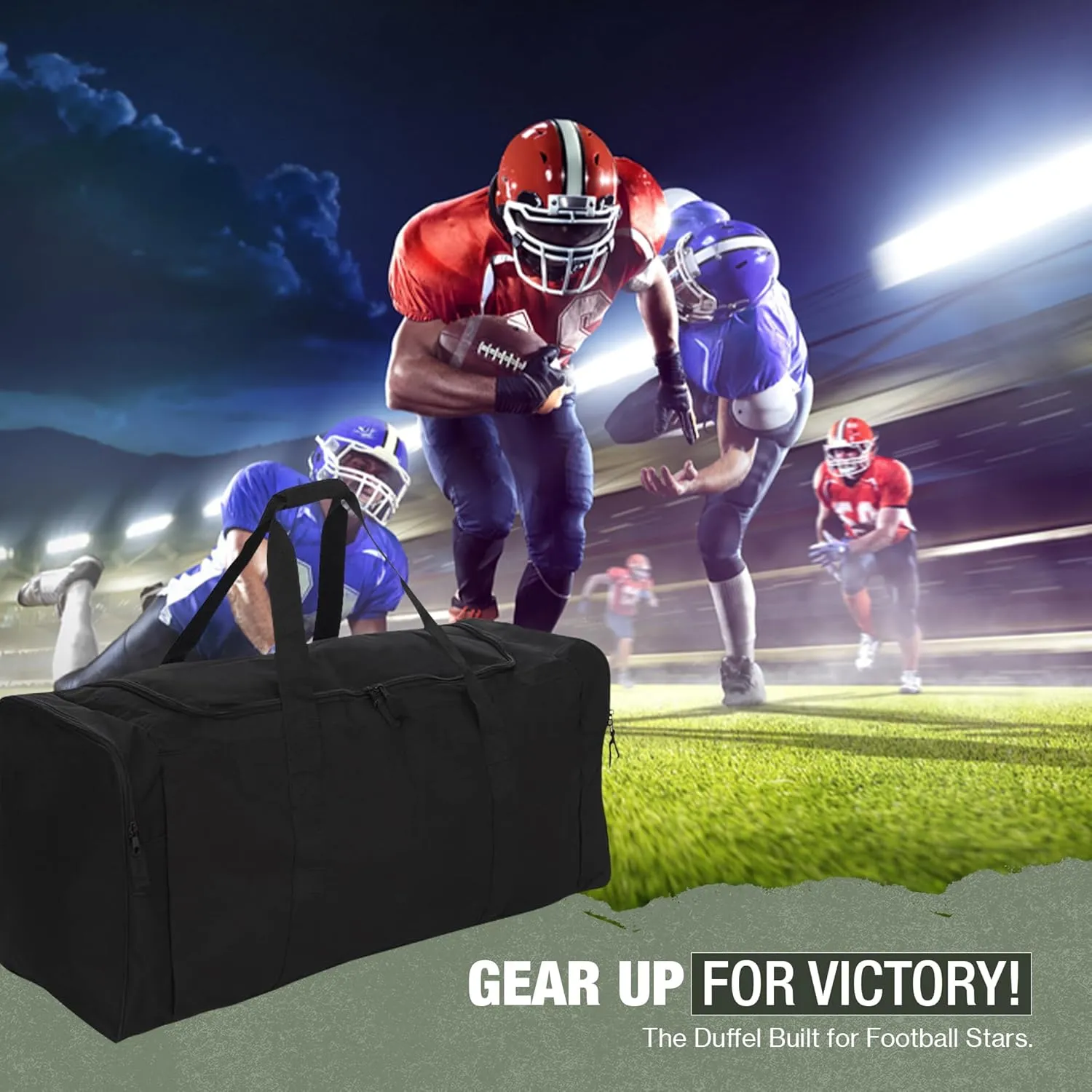 Jetstream Heavy Duty Multi Pocket Durable Sports Gym Equipment Travel Duffel Bag