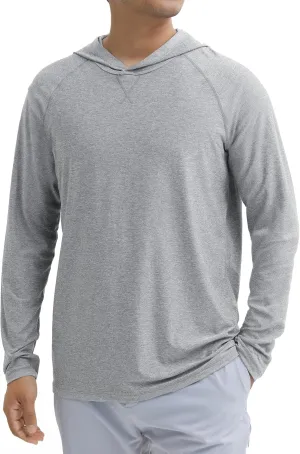 Keisimimo Men's UPF 50  Sun Protection Hoodie Shirts Long Sleeve Rash Guard Quick Dry UV SPF Fishing Hiking Shirts