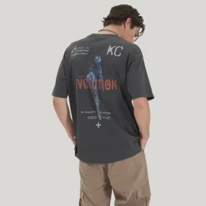 Kiss Chacey Altered Heavy Box Fit Tee -  Pigment Black