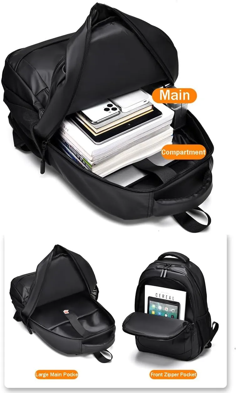 Laptop Backpack, Business Travel Durable Laptop Backpack For Men Women-Black