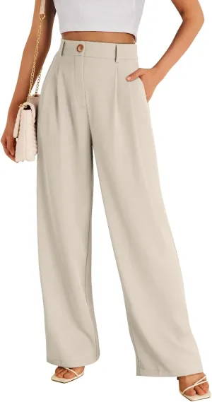 LILLUSORY Wide Leg Dress Pants Women's High Waisted Dressy Trousers