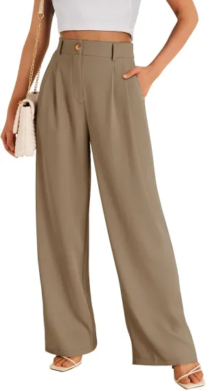 LILLUSORY Wide Leg Dress Pants Women's High Waisted Dressy Trousers