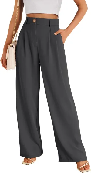 LILLUSORY Wide Leg Dress Pants Women's High Waisted Dressy Trousers