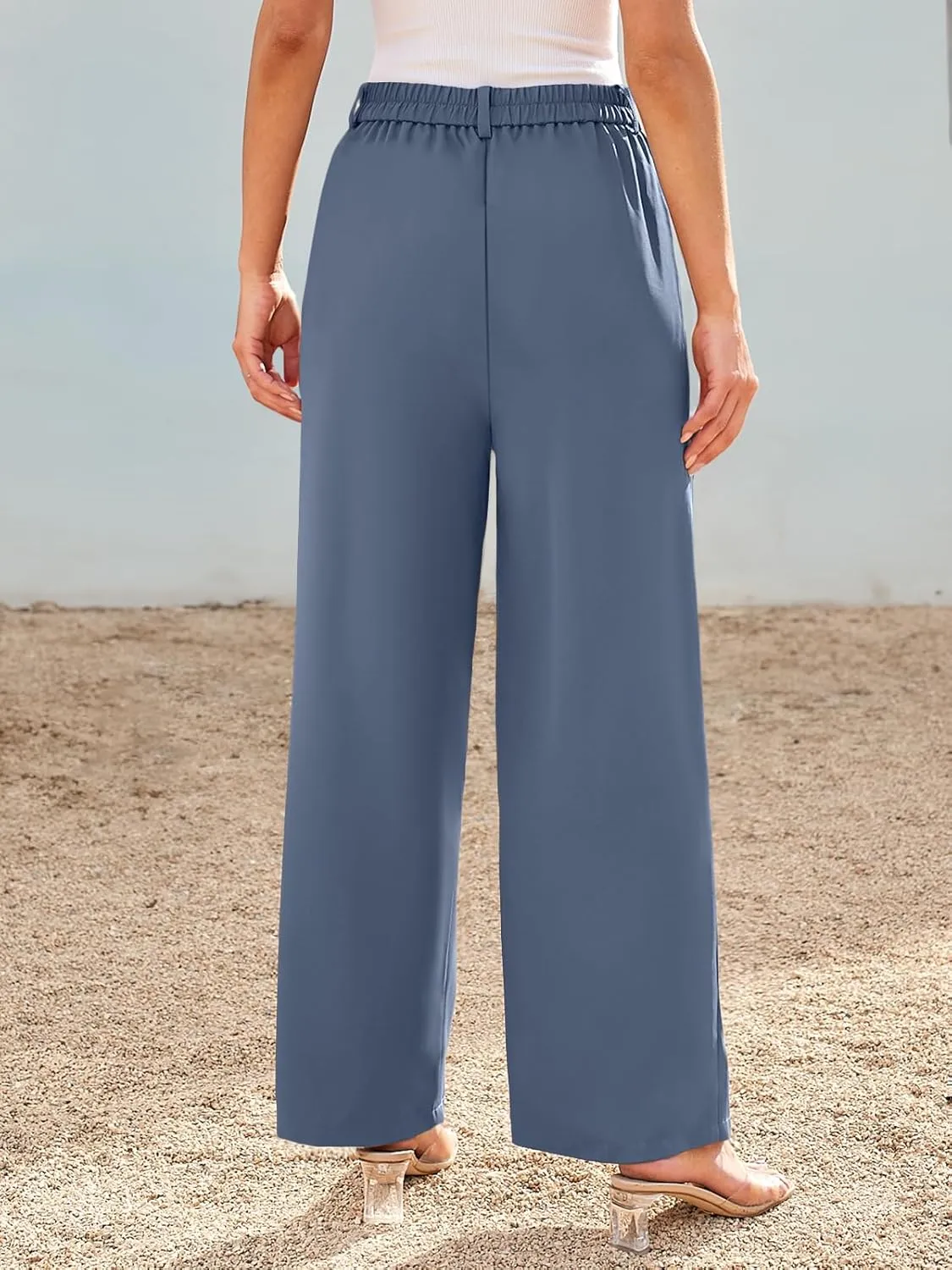 LILLUSORY Wide Leg Dress Pants Women's High Waisted Dressy Trousers