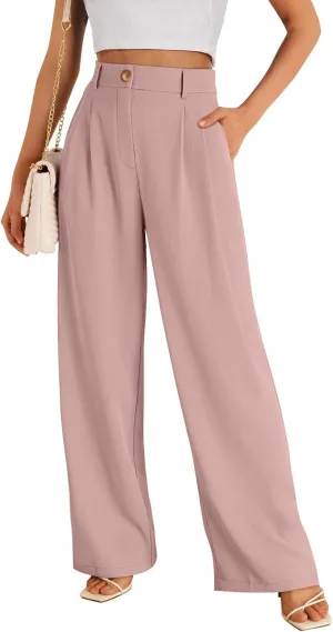 LILLUSORY Wide Leg Dress Pants Women's High Waisted Dressy Trousers