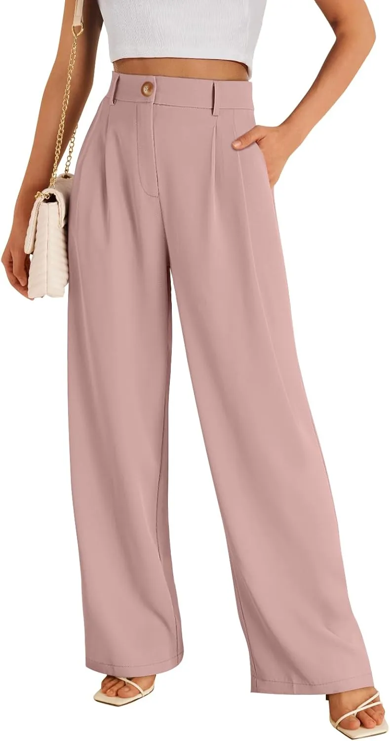LILLUSORY Wide Leg Dress Pants Women's High Waisted Dressy Trousers