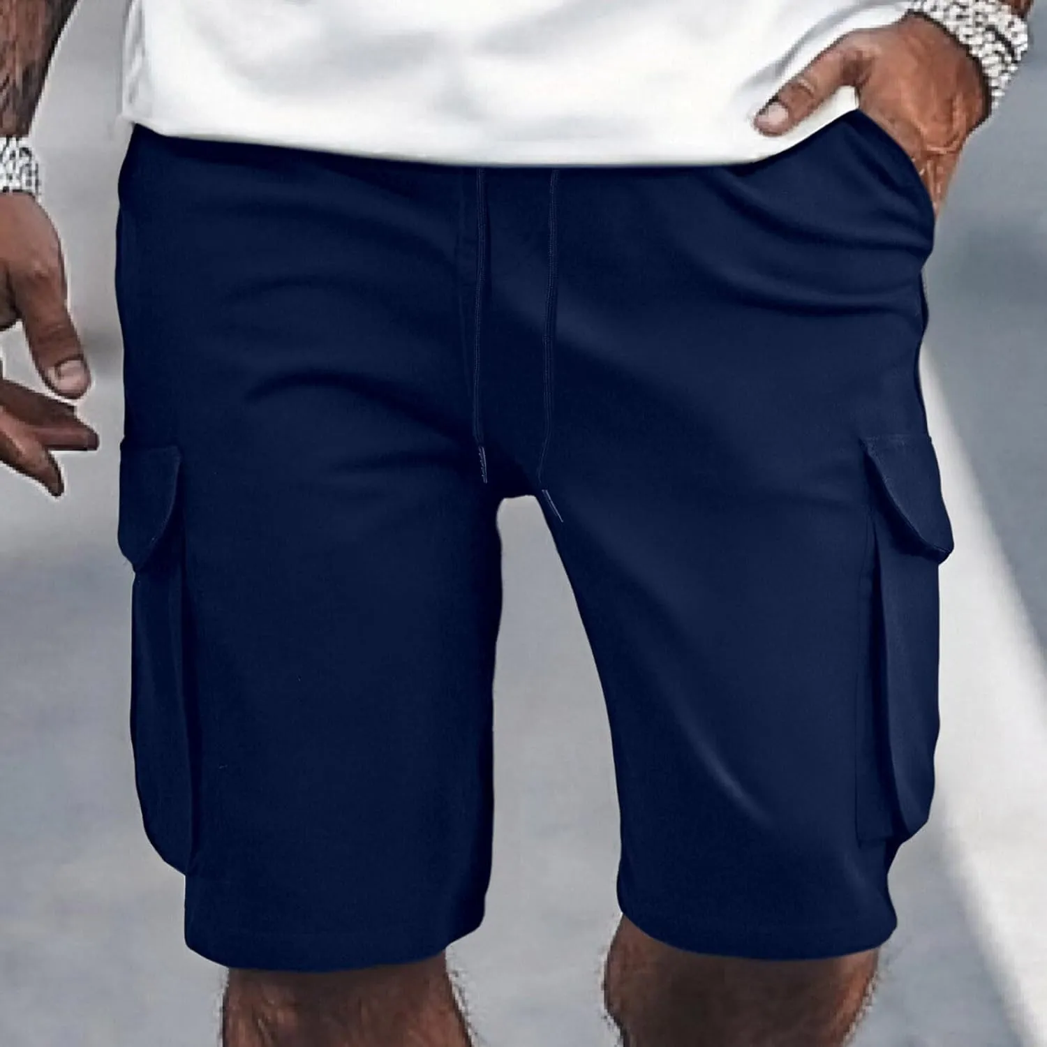 Linen Mens Shorts Big and Tall for Men Denim Tee Cargo Khaki Corduroy Graphic Men's Casual Camouflage Elastic Waist