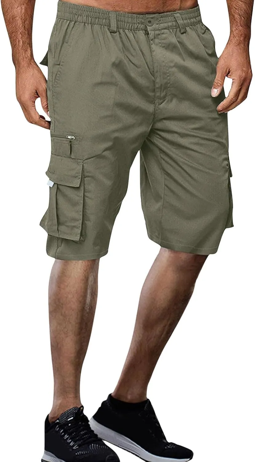 Linen Mens Shorts Dress for Men Jean Casual Wear Big and Tall Cargo Khaki Summer Plus Size 36 Men's Tee