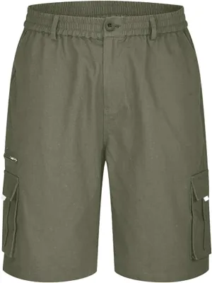 Linen Mens Shorts Dress for Men Jean Casual Wear Big and Tall Cargo Khaki Summer Plus Size 36 Men's Tee