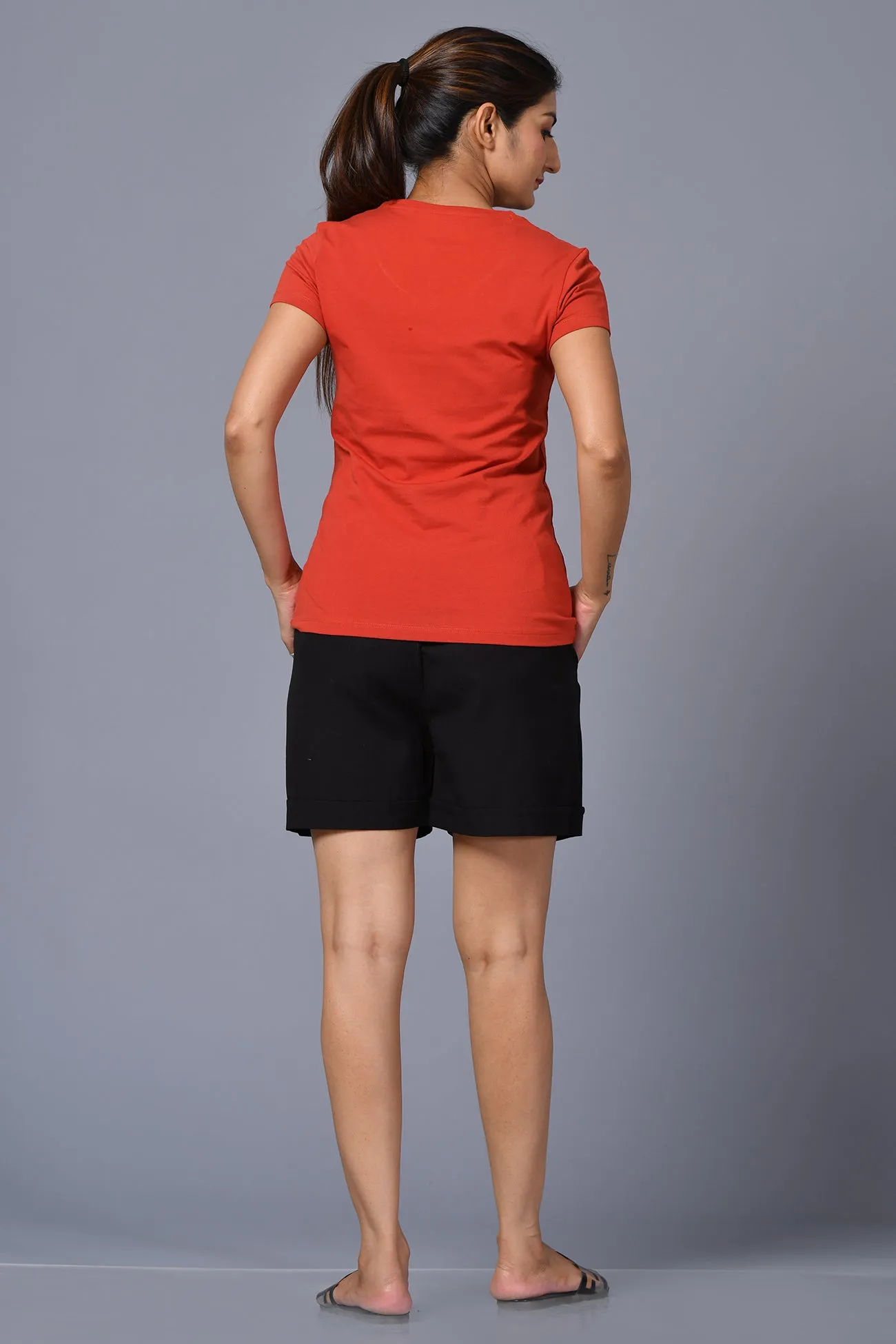 Linen Shorts Black