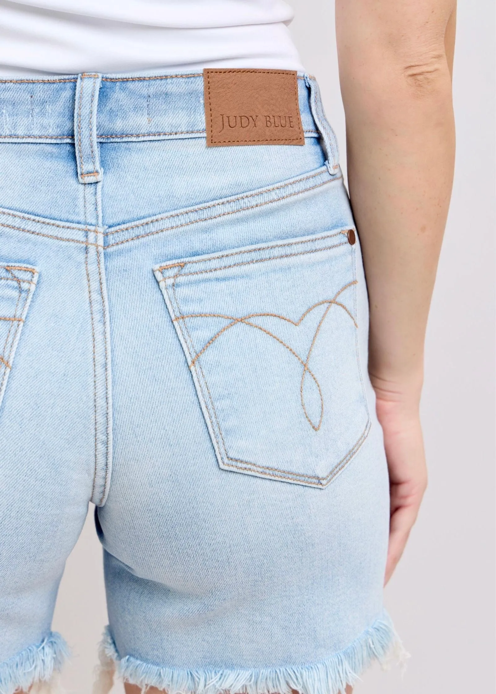 Long Cut-Off 2 Button Dad Short