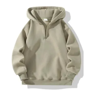Loose-Fit  Zipper Hoodie