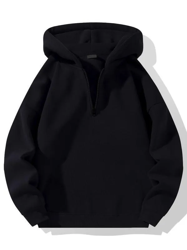 Loose-Fit  Zipper Hoodie