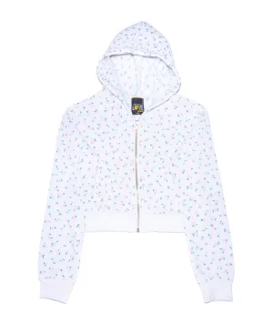 Love Junkie Girls Pink Floral Zip Hoodie
