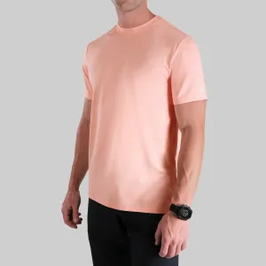 Luxury Crew Tee - Heathered Salmon