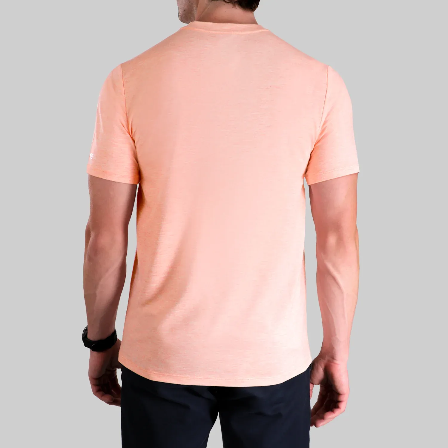 Luxury Crew Tee - Heathered Salmon