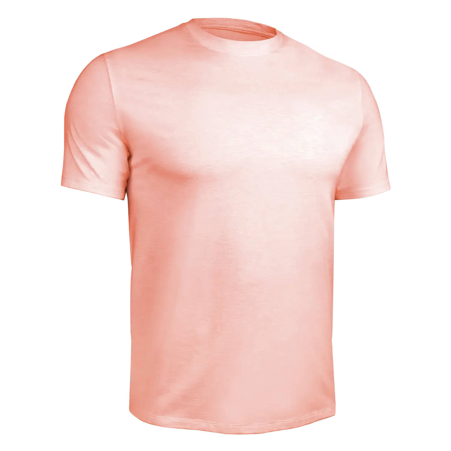 Luxury Crew Tee - Heathered Salmon