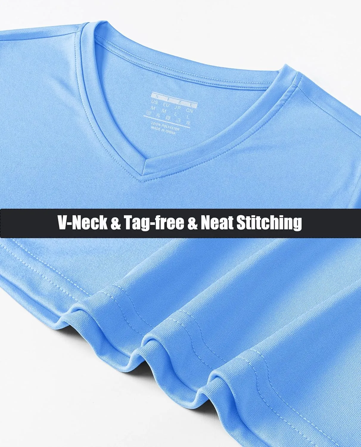 MAGCOMSEN SPF Shirts for Women Long Sleeve Workout Tops V-Neck UPF 50  UV Sun Shirt Quick Dry Performance Tees Swim Tops