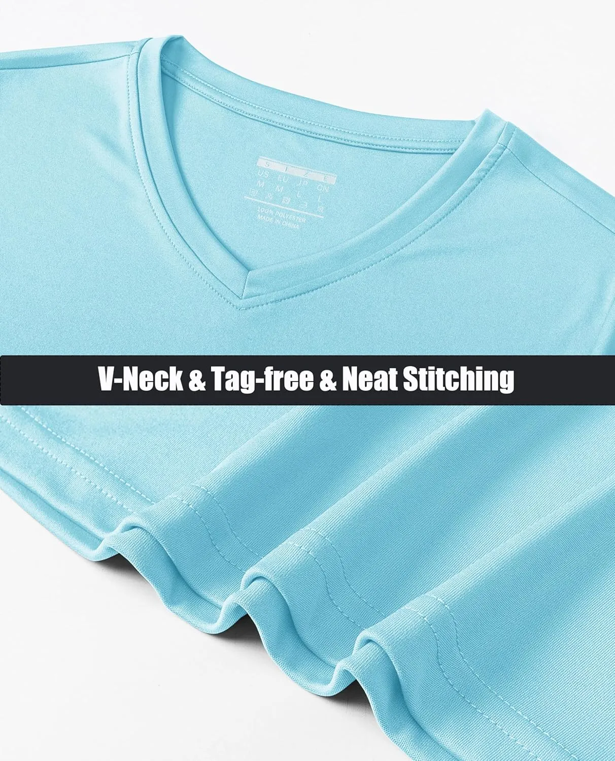 MAGCOMSEN SPF Shirts for Women Long Sleeve Workout Tops V-Neck UPF 50  UV Sun Shirt Quick Dry Performance Tees Swim Tops