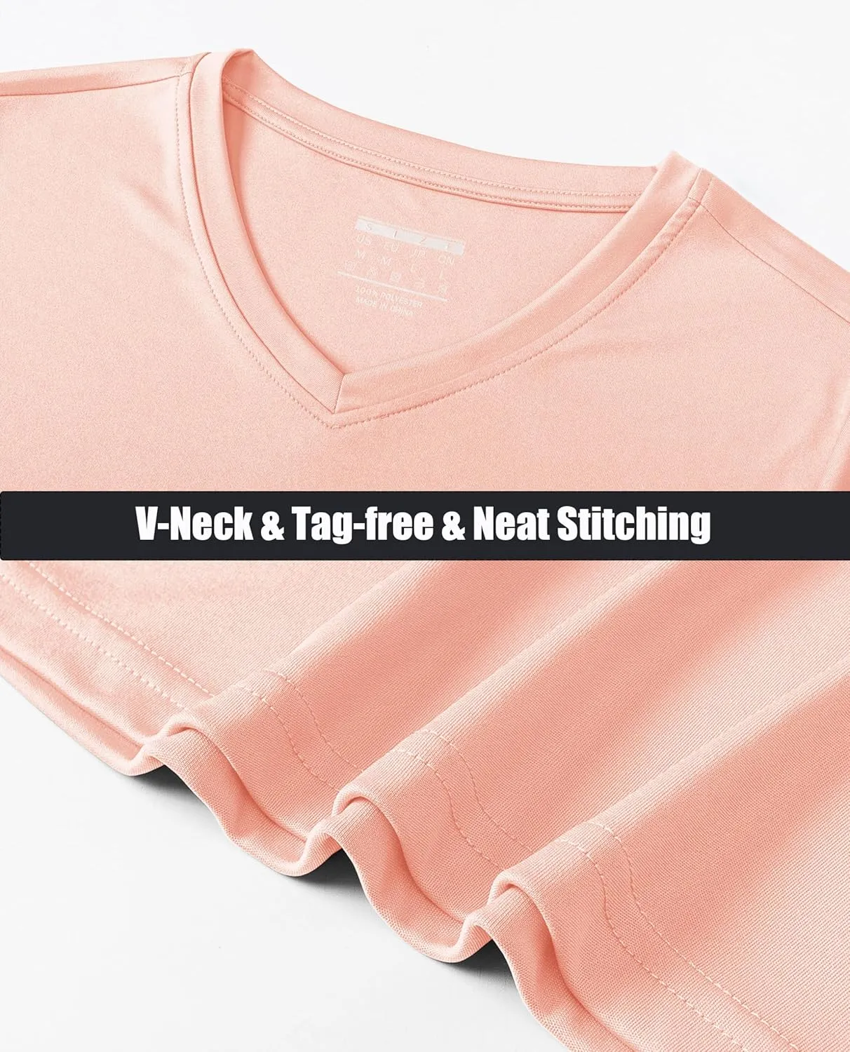 MAGCOMSEN SPF Shirts for Women Long Sleeve Workout Tops V-Neck UPF 50  UV Sun Shirt Quick Dry Performance Tees Swim Tops
