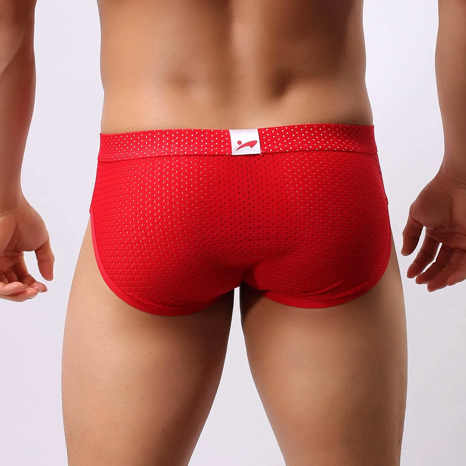 Male Casual Mesh Elephant Trunk Solid Breathable Underwear Pant Solid Knickers Comfortable Briefs Men Men Briefs