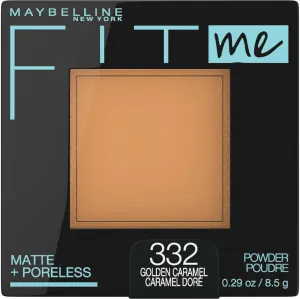 Maybelline New York Fit Me Matte   Poreless Pressed Face Powder Makeup, Golden Caramel, 0.28 Ounce, Pack of 1