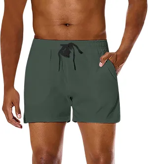 Mens Beach Shorts Track Combat Lightweight Breathable Casual Workout Jogger Capris Tactical Outdoor Vacation Plus Size Pants