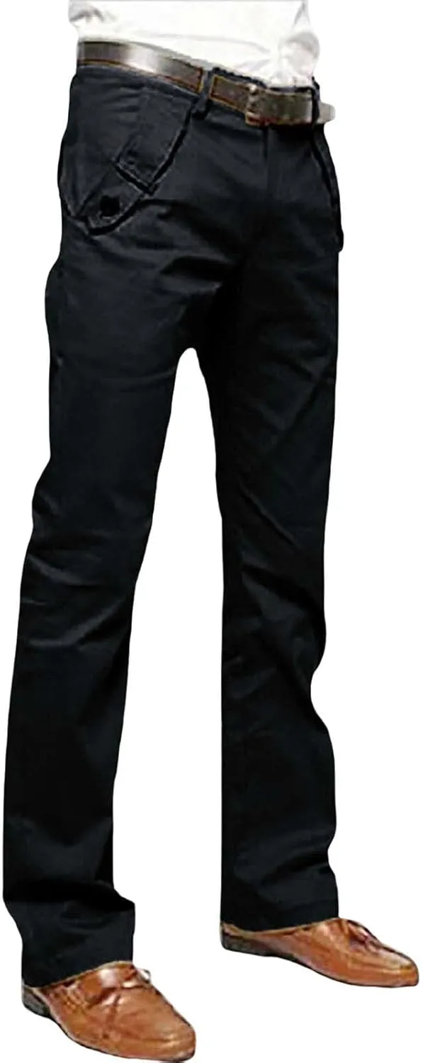 Mens Cargo Pants Casual Straight Leg Slim Fit Work Hiking Trousers Solid Color Lightweight Outdoor Chino Pants Slacks