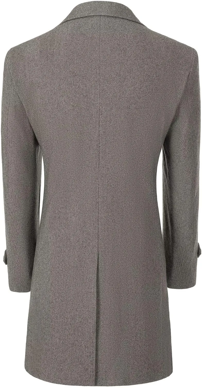 Mens Casual Blazer Coats Wool Blend Men Trench Coat Jacket Double Breasted Classic Warm Men's Sport Coats
